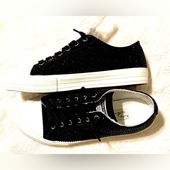 Vintage Havana Est 1954 Limited Black Sparkle Starburst Sneakers - Picture 1 of 15